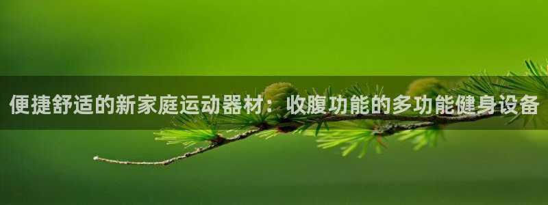 熊猫体育娱乐平台:便捷舒适的新家庭运动器材:收腹功能的多功能